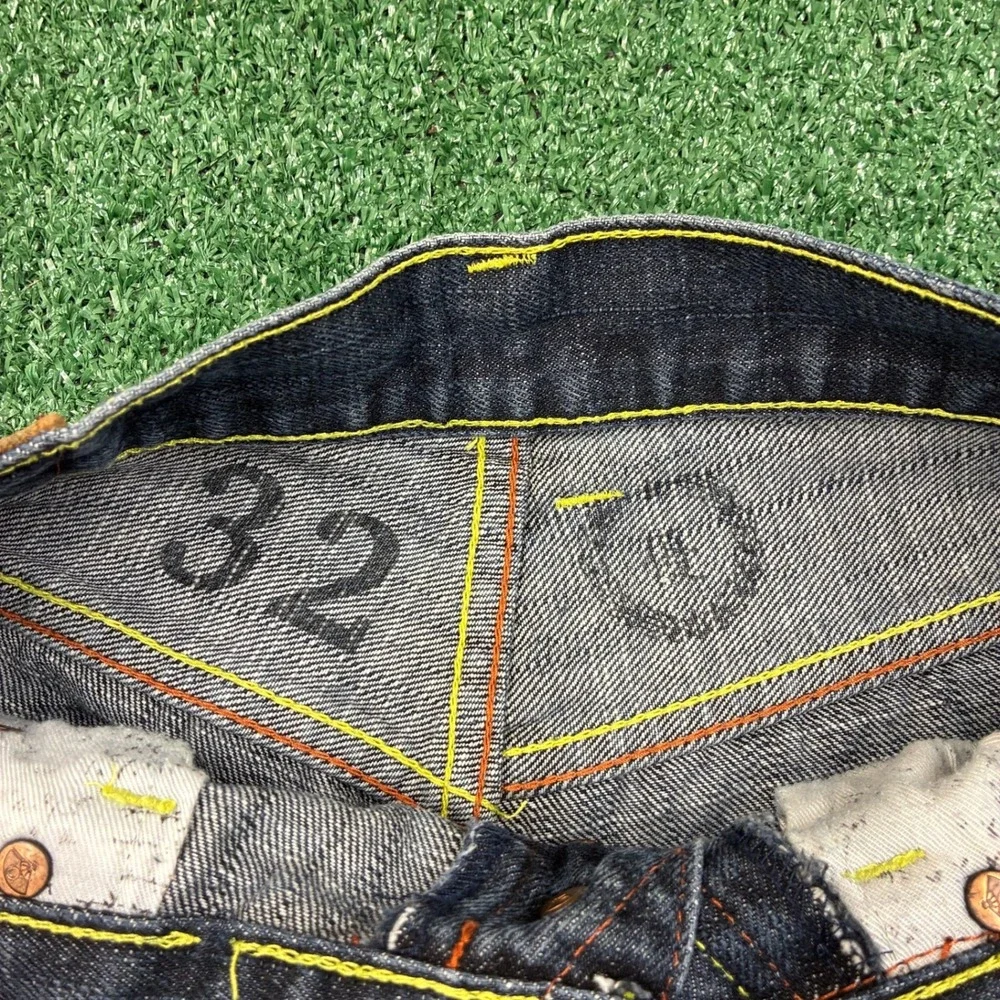Vintage Red Monkey Company RMC Denim Shorts Martin Ksohoh Samurai Oni 32